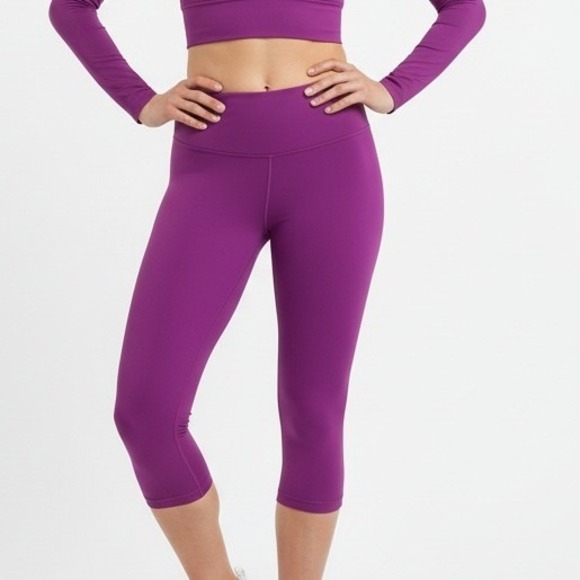 lululemon athletica Pants - Lululemon Align High Rise Crop Leggings Amethyst Purple Size 6 Athletic Yoga